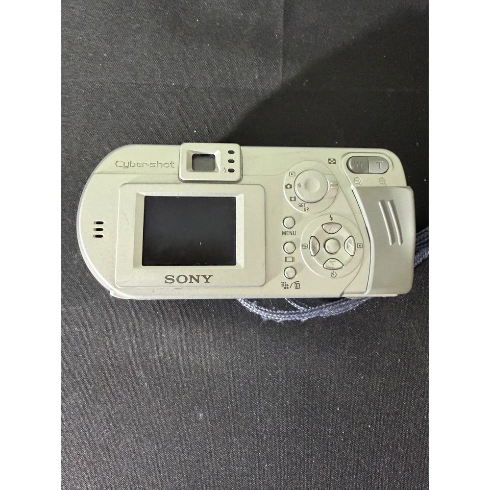 Sony Cyber-shot DSC-P52 Digital Camera 3.2MP Silver Vintage Digicam Bundle